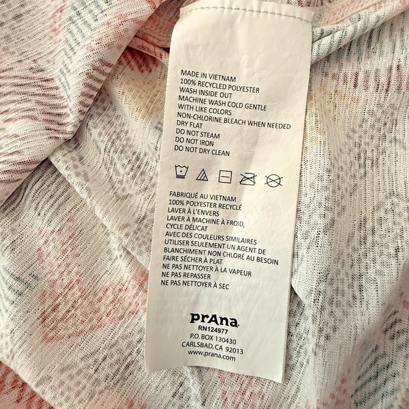 PrAna Valentina Tank Split Back Womens Size Small Yoga Athletic Racerback - Picture 7 of 7